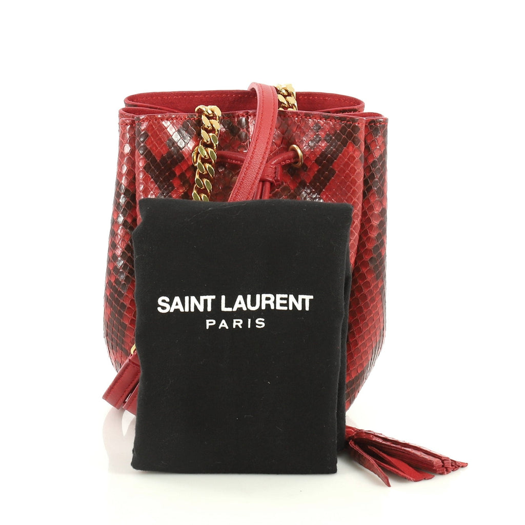 Monogram Bucket Bag Python Mini