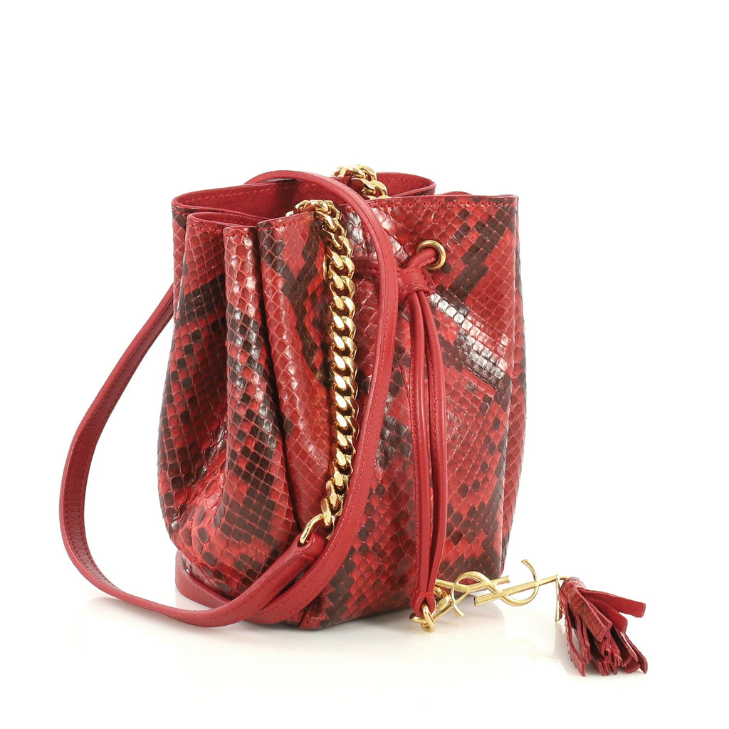 Monogram Bucket Bag Python Mini