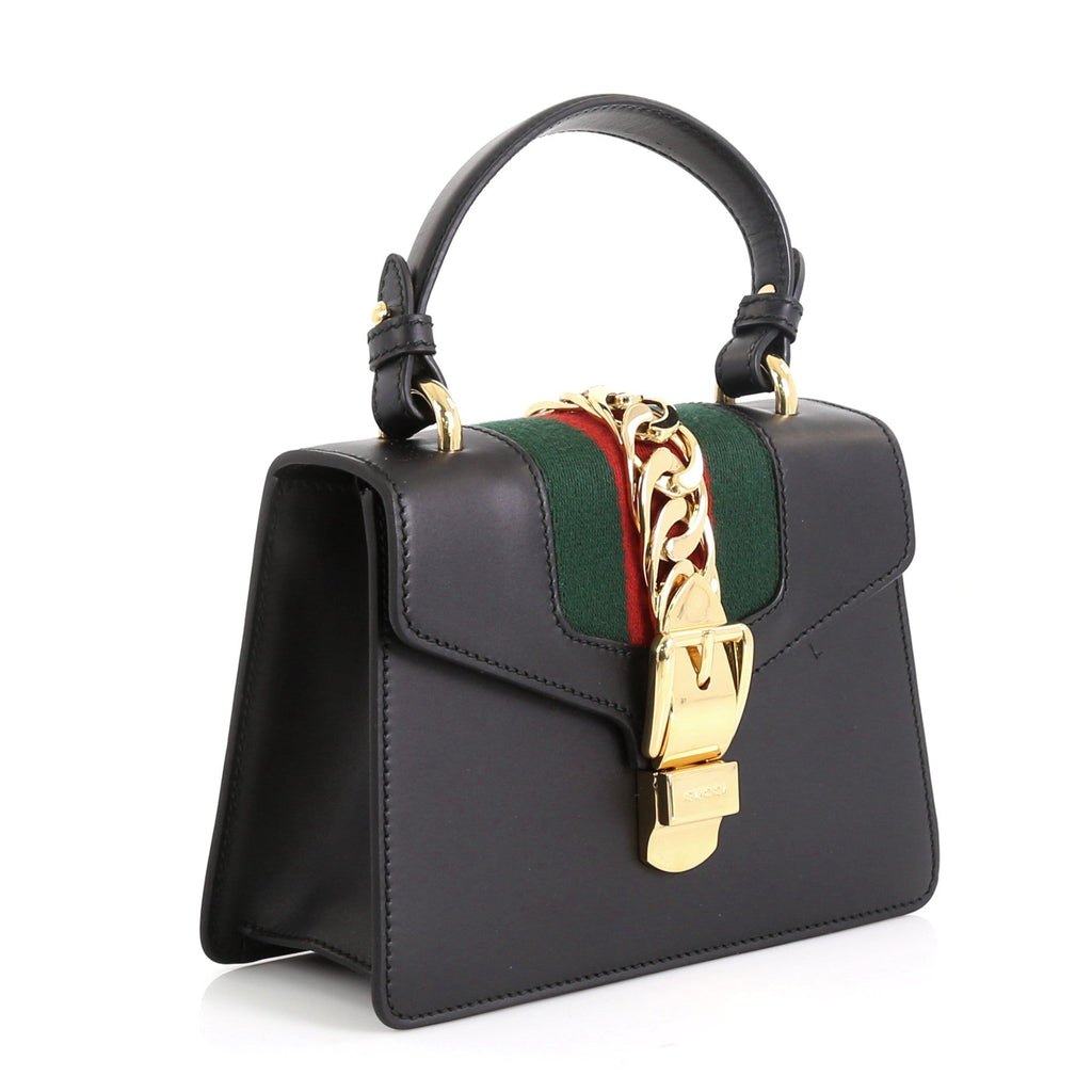 Sylvie Top Handle Bag Leather Mini