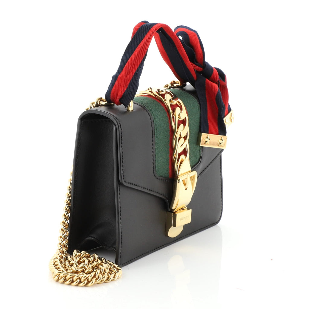 Sylvie Chain Shoulder Bag Leather Mini