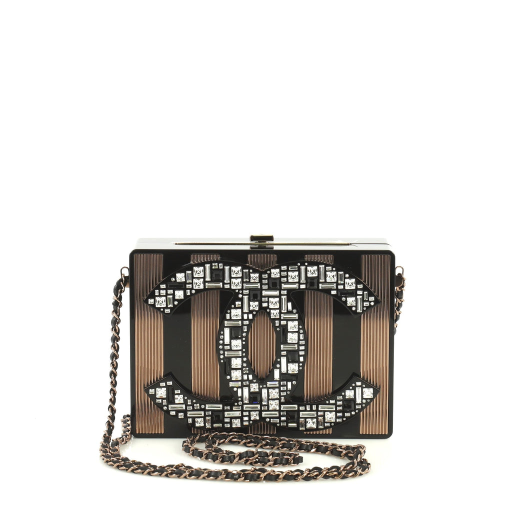 CC Minaudiere Clutch Strass Embellished Plexiglass