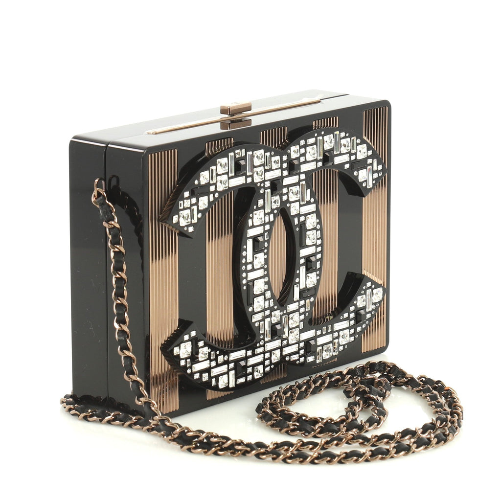 CC Minaudiere Clutch Strass Embellished Plexiglass