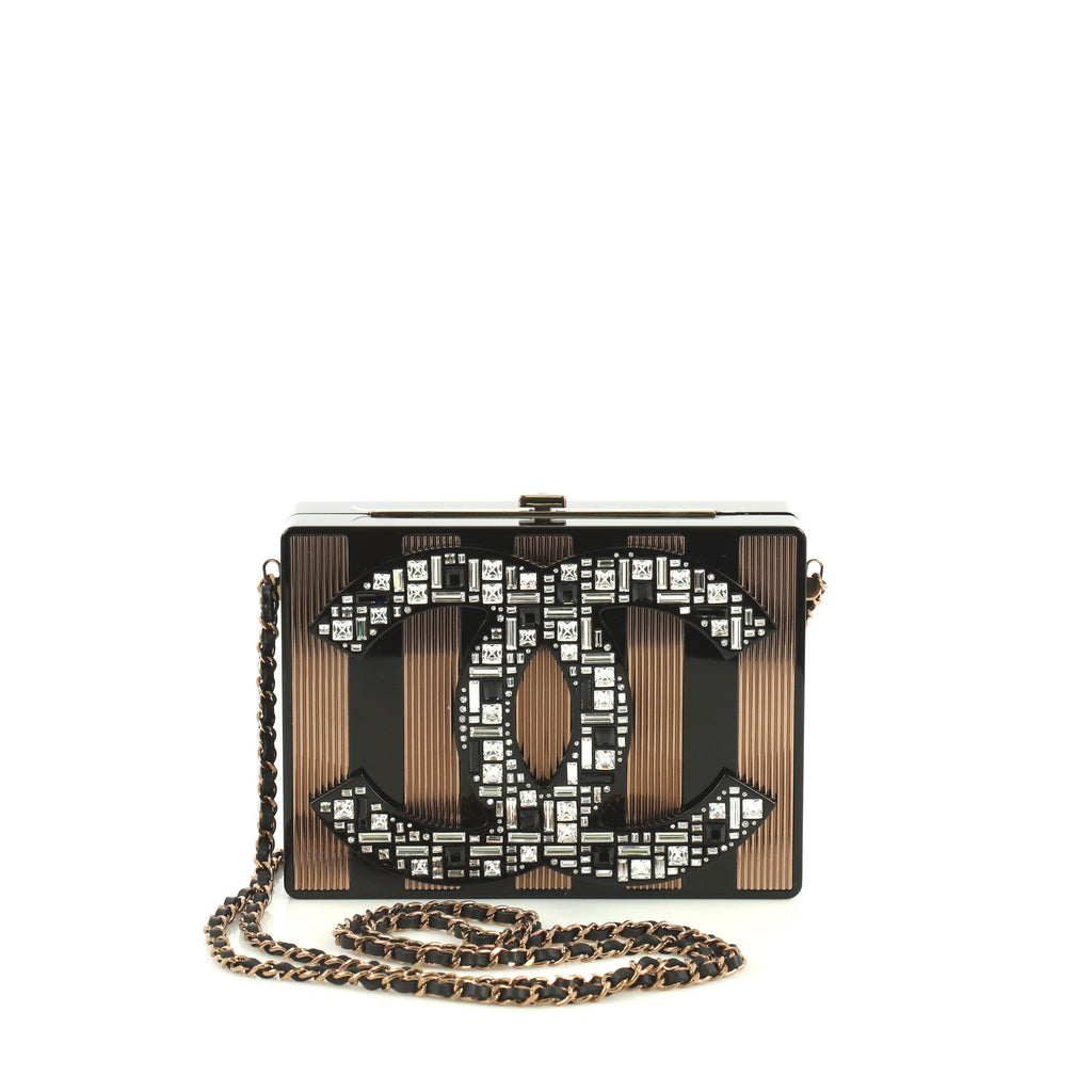 CC Minaudiere Clutch Strass Embellished Plexiglass