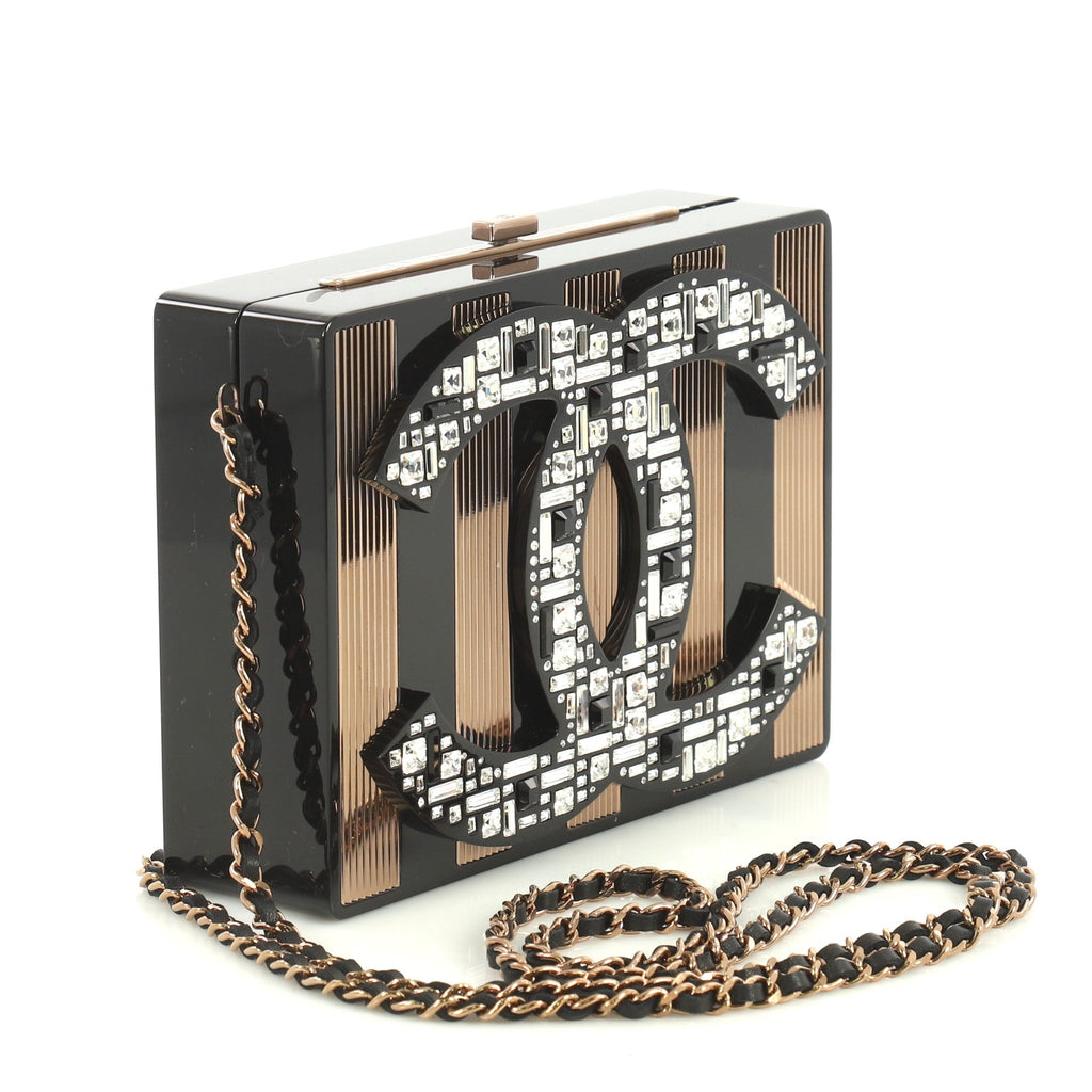 CC Minaudiere Clutch Strass Embellished Plexiglass