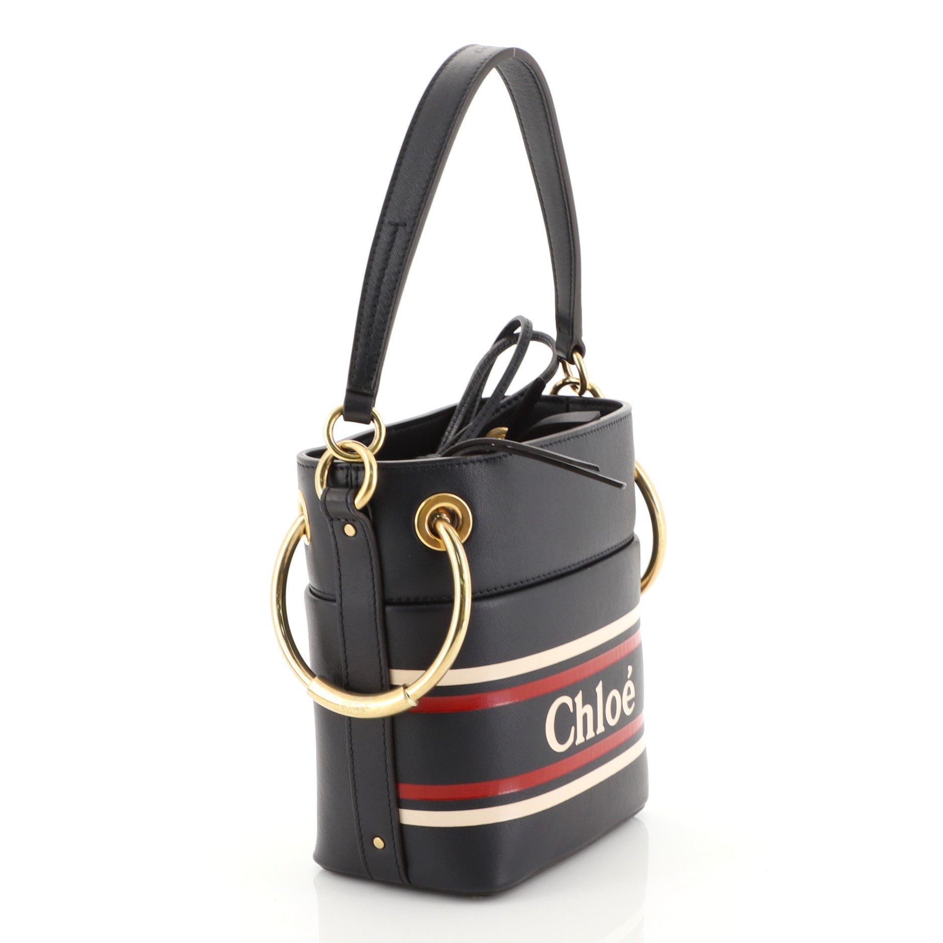 Roy Logo Bucket Bag Printed Leather Mini
