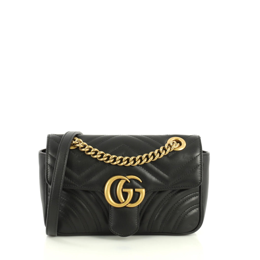 GG Marmont Flap Bag Matelasse Leather Mini