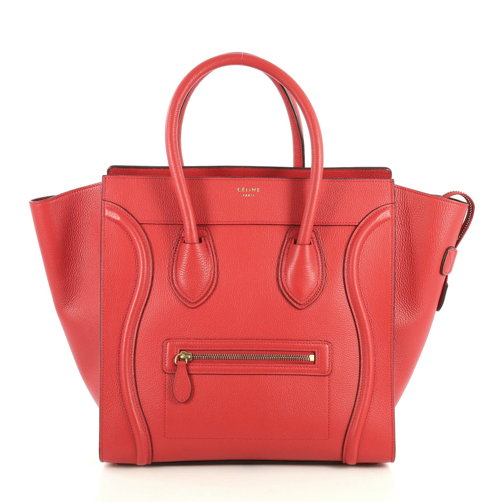 Luggage Handbag Grainy Leather Mini
