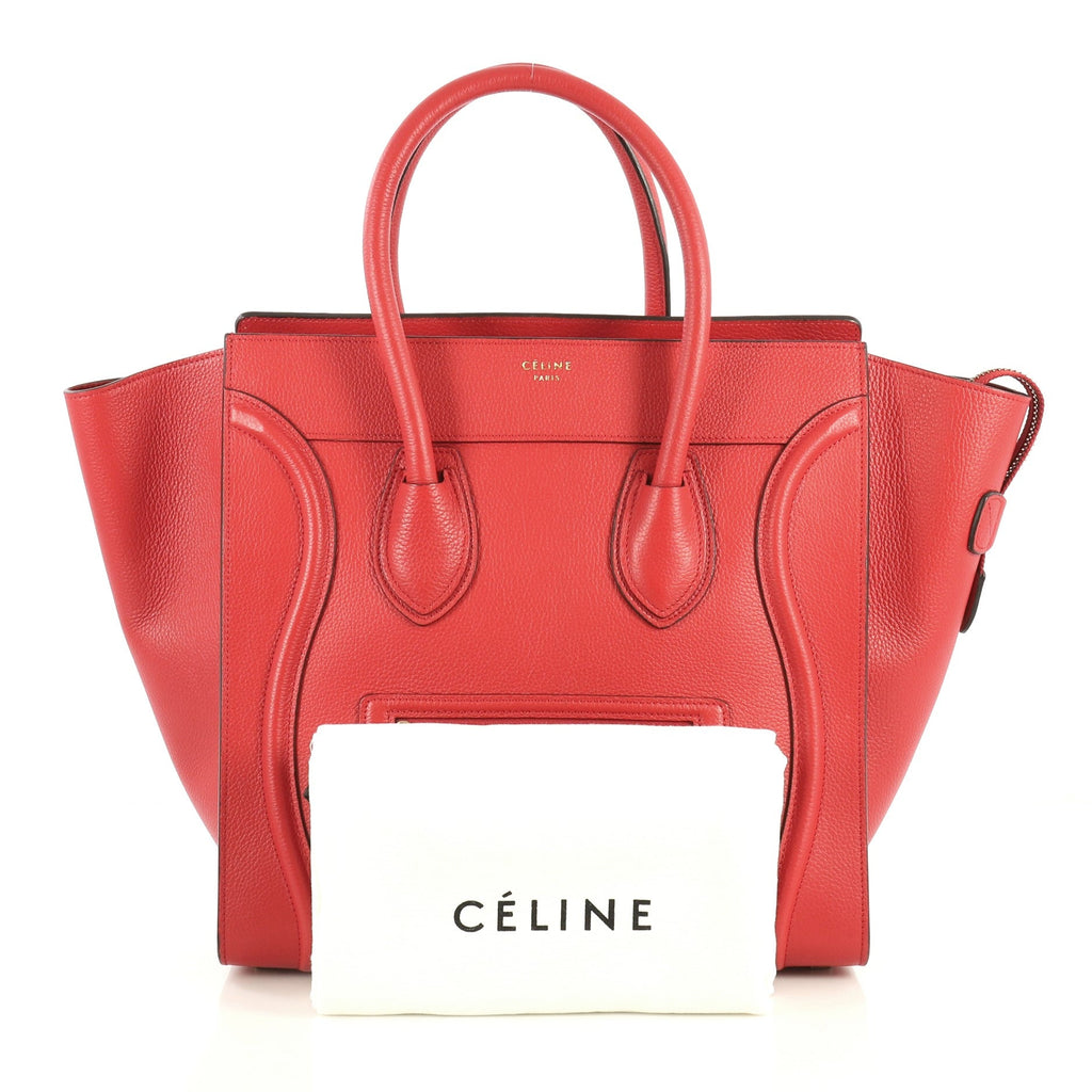 Luggage Handbag Grainy Leather Mini