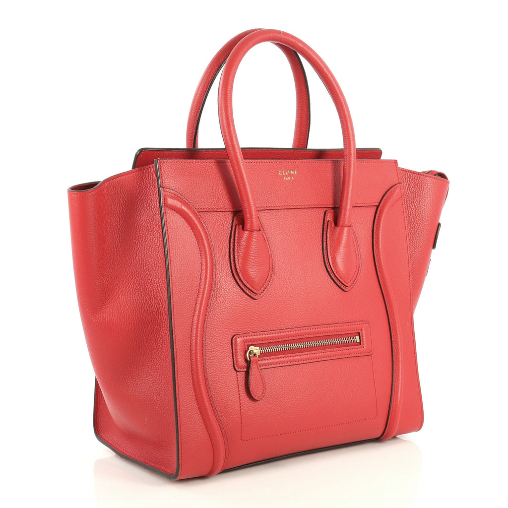 Luggage Handbag Grainy Leather Mini