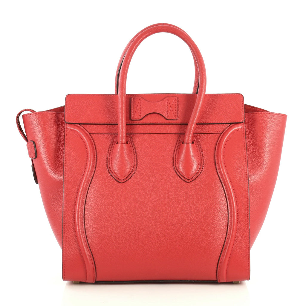 Luggage Handbag Grainy Leather Mini