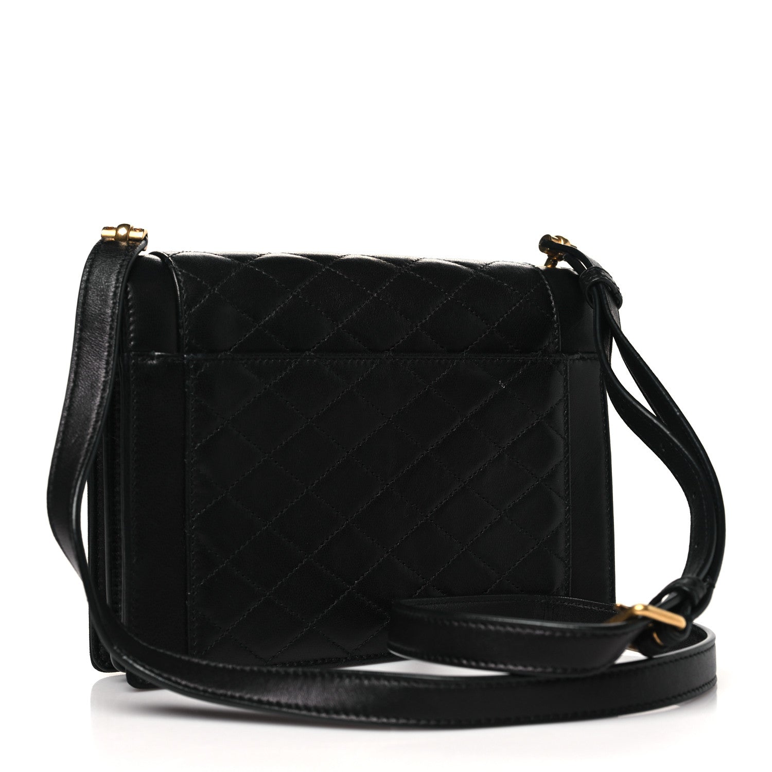 Lambskin Quilted Mini Gaby Satchel Black