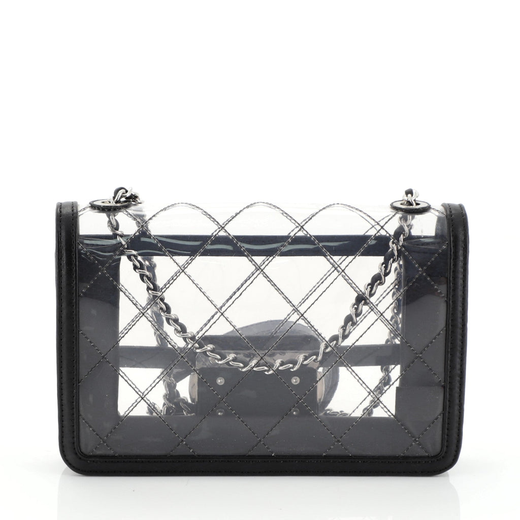 Beauty Lock Flap Bag Quilted PVC With Lambskin Mini