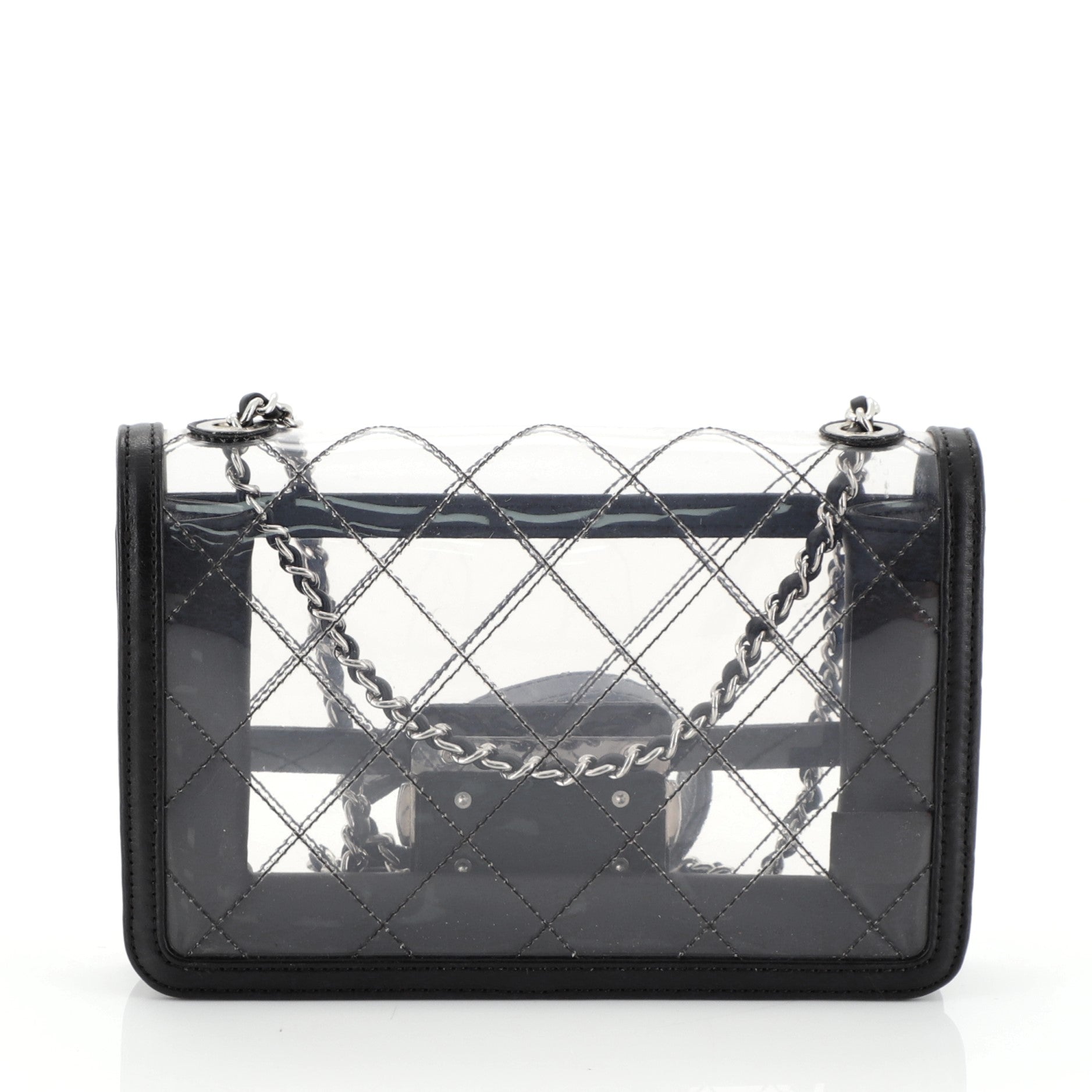 Beauty Lock Flap Bag Quilted PVC With Lambskin Mini