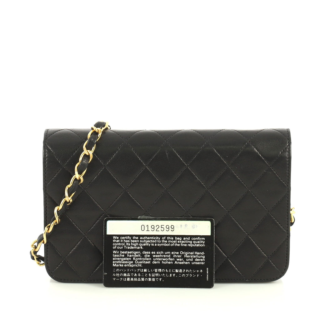 Vintage Full Flap Bag Quilted Lambskin Mini