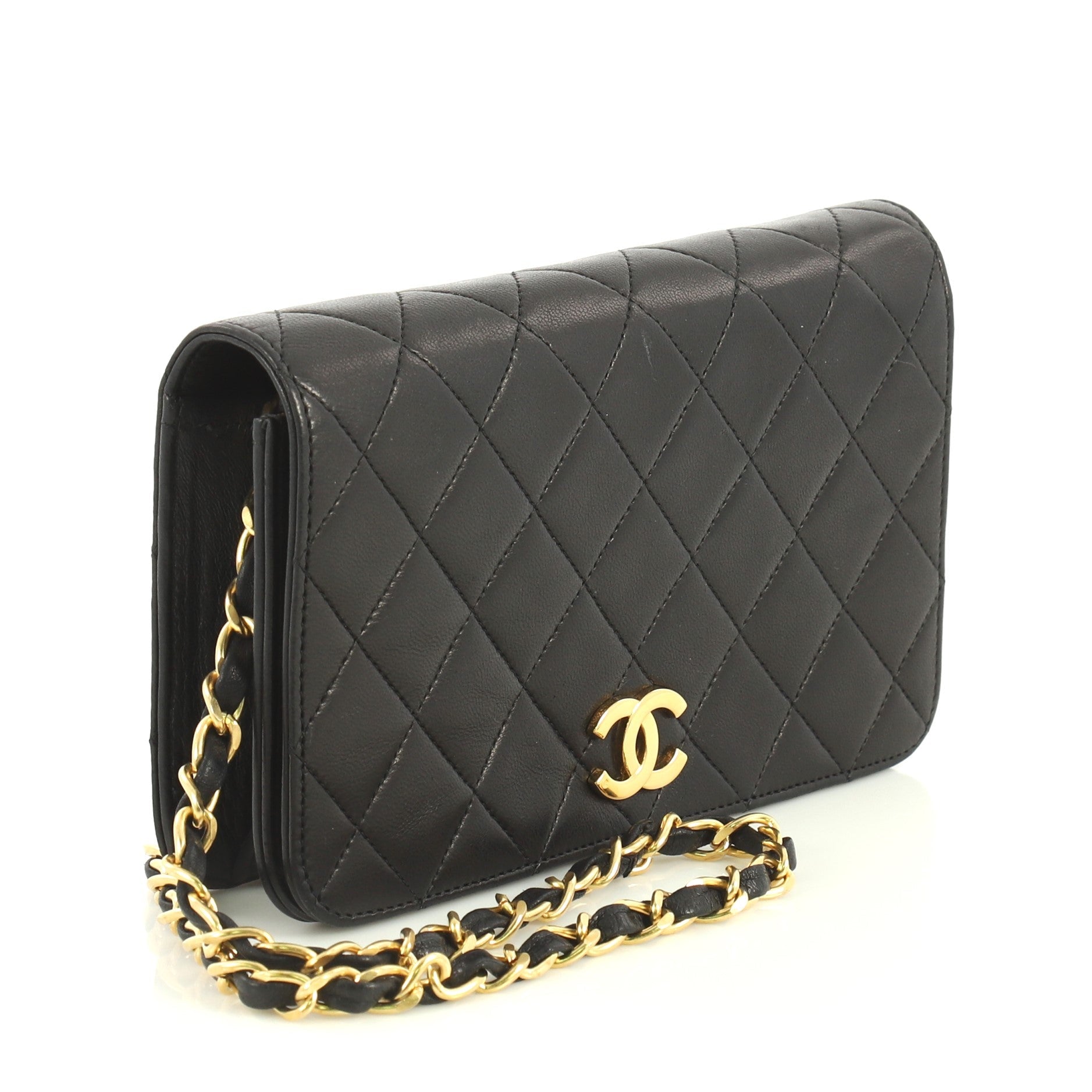 Vintage Full Flap Bag Quilted Lambskin Mini