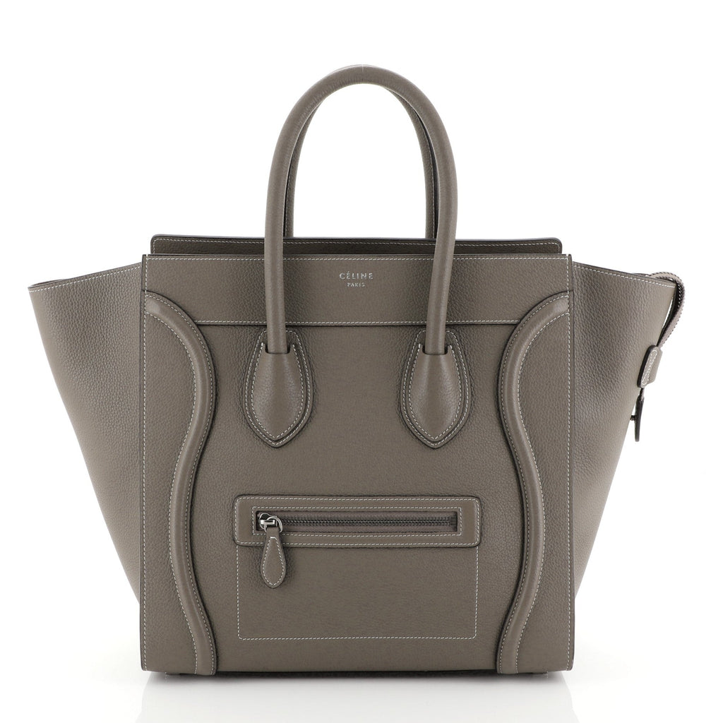 Luggage Handbag Grainy Leather Mini