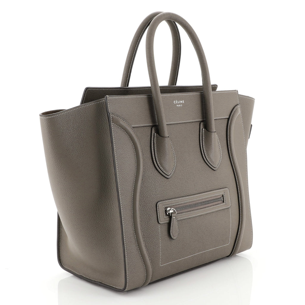 Luggage Handbag Grainy Leather Mini