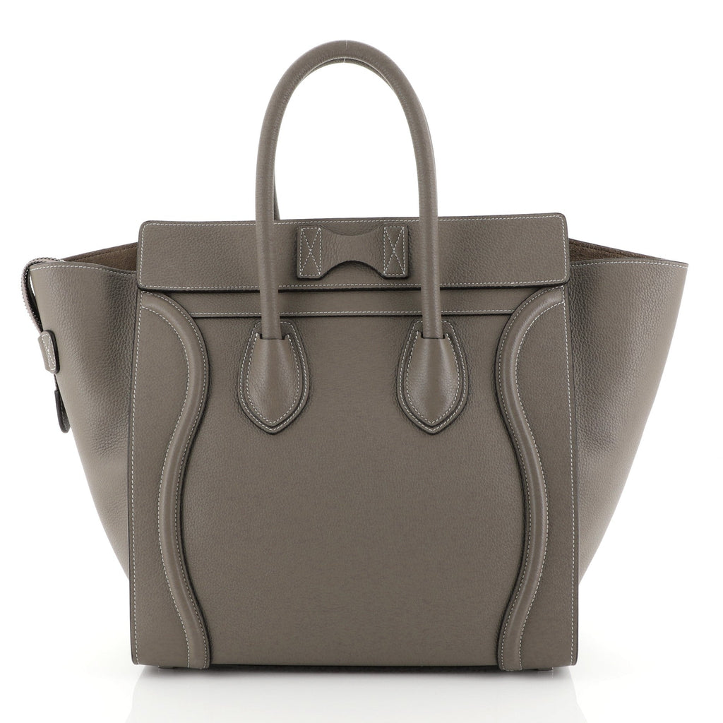 Luggage Handbag Grainy Leather Mini
