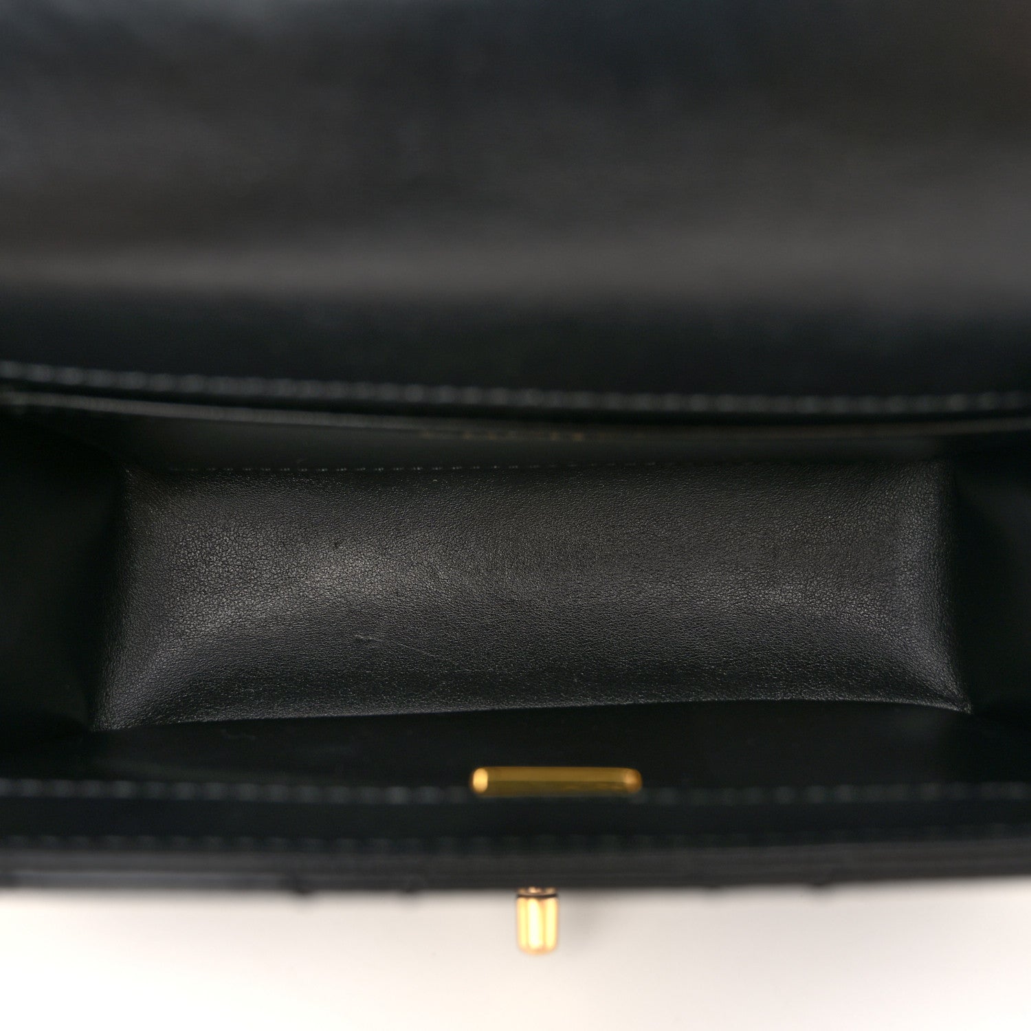Calfskin Quilted Mini Perfect Fit Flap Black