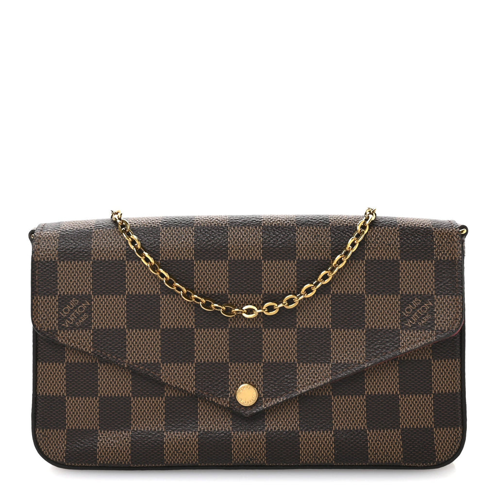 Damier Ebene Pochette Felicie Chain Wallet