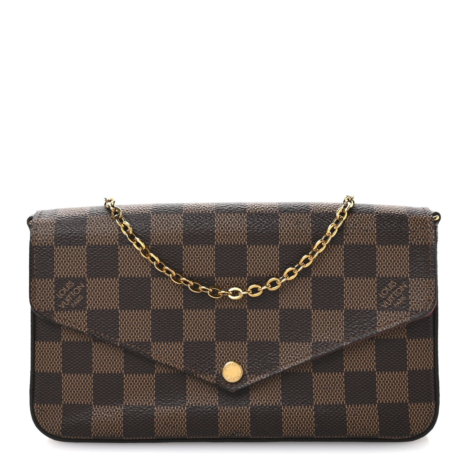 Damier Ebene Pochette Felicie Chain Wallet