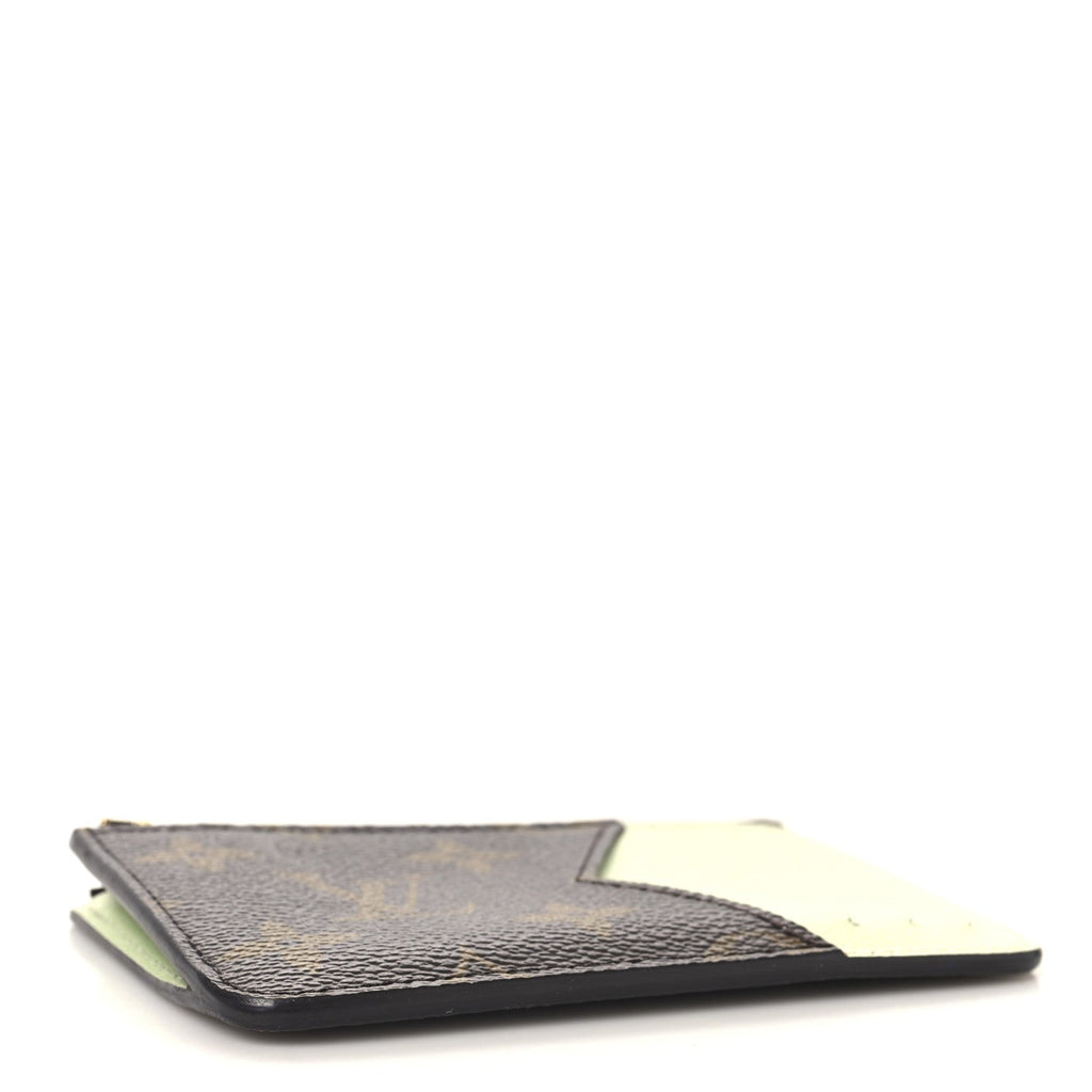 Monogram Zipped Romy  Holder Matcha