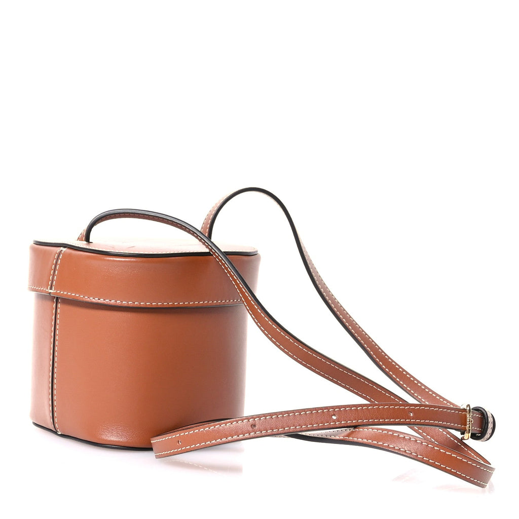 Smooth Calfskin Small Cuir Triomphe Box Tan