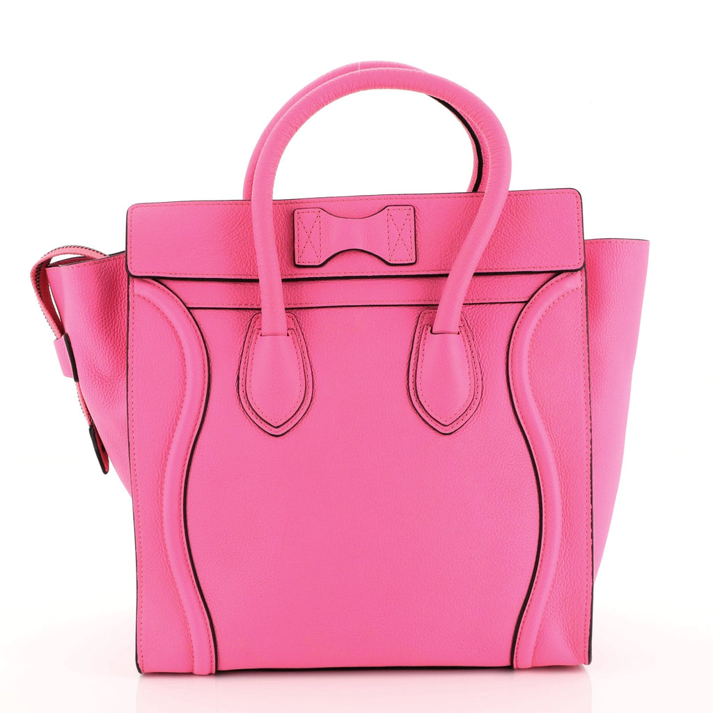 Luggage Handbag Grainy Leather Mini