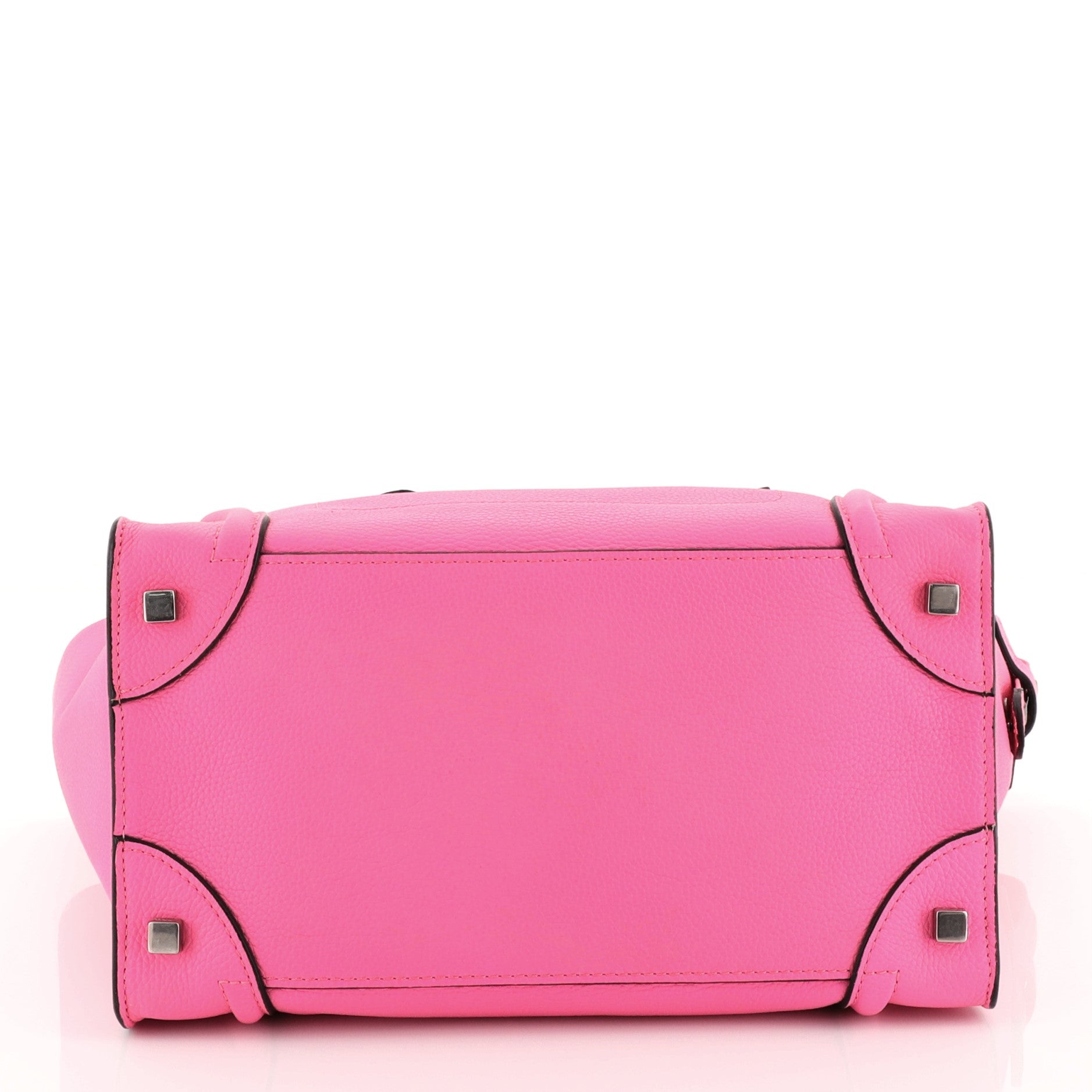 Luggage Handbag Grainy Leather Mini