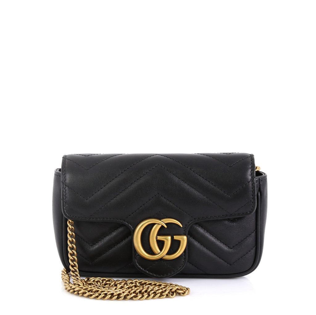 GG Marmont Flap Bag Matelasse Leather Super Mini