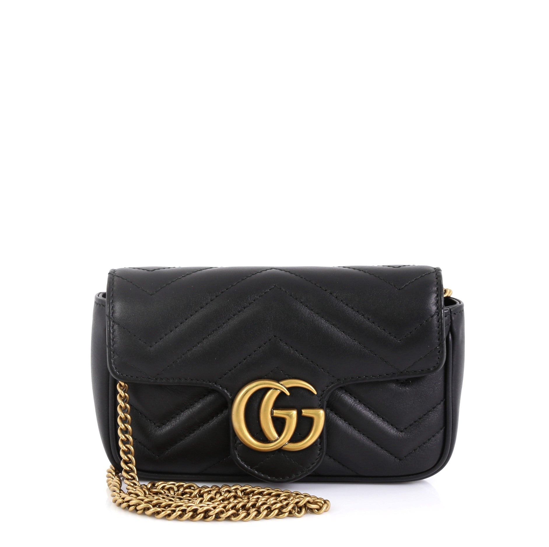 GG Marmont Flap Bag Matelasse Leather Super Mini