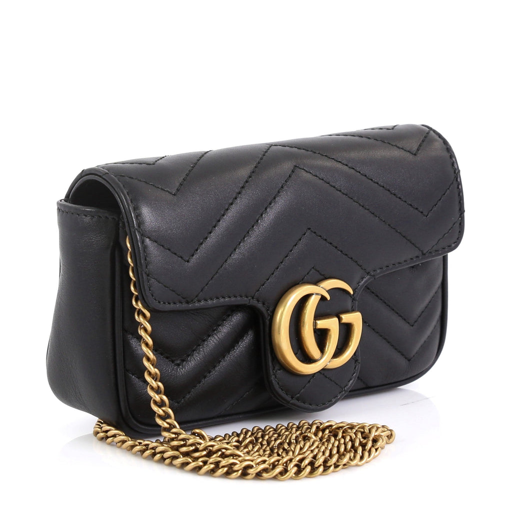 GG Marmont Flap Bag Matelasse Leather Super Mini