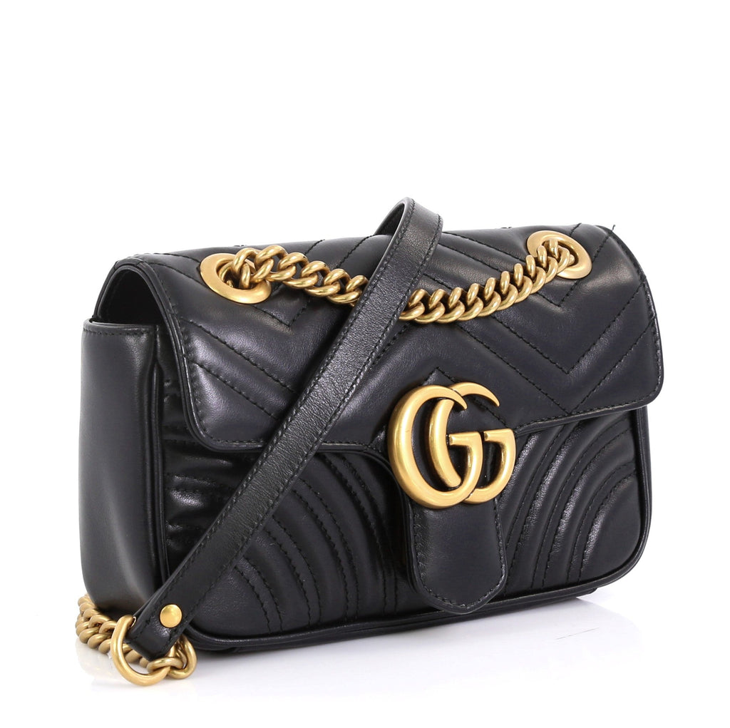 GG Marmont Flap Bag Matelasse Leather Mini