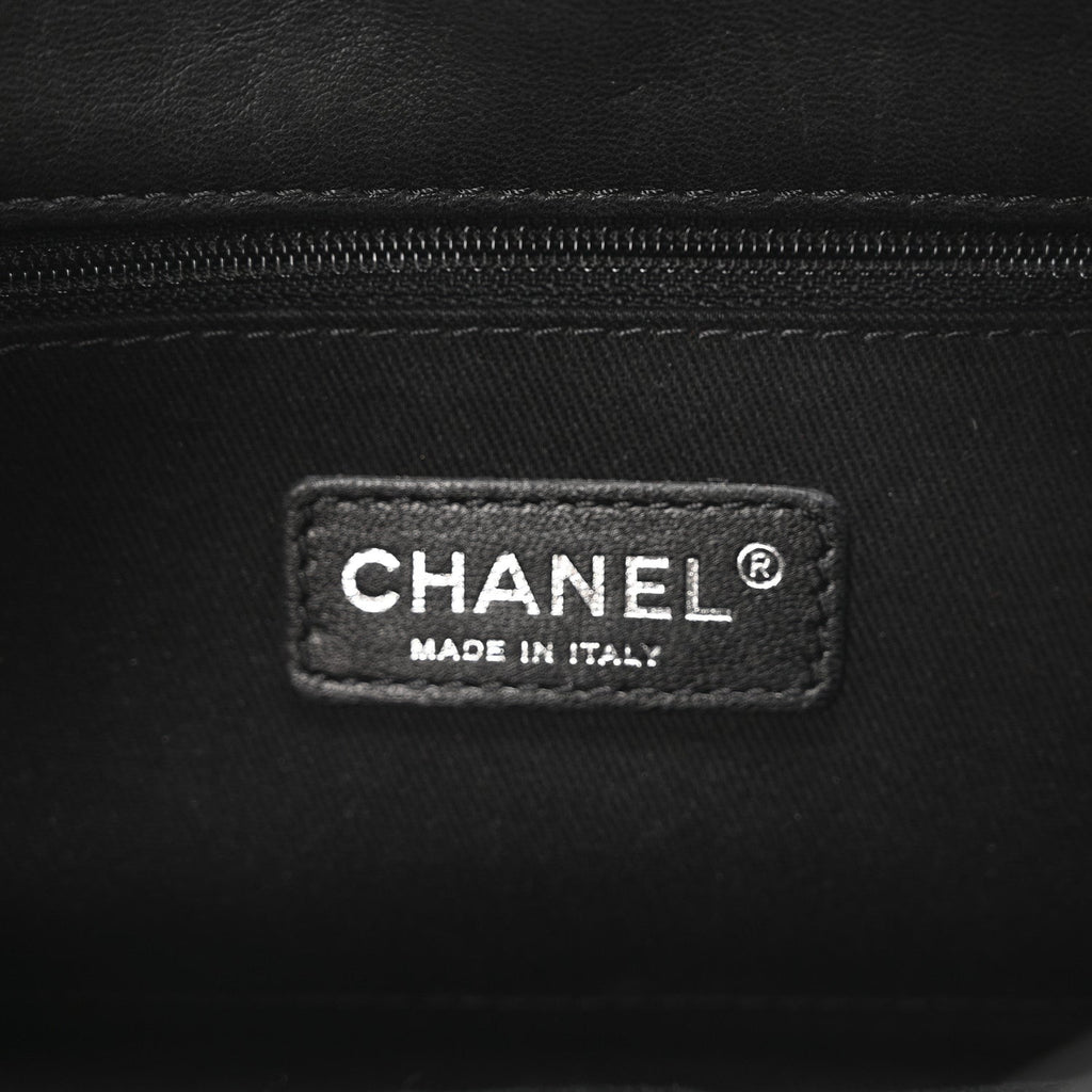 Washed Lambskin Jumbo Take Away Flap Black