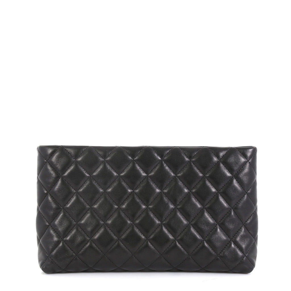 Square Timeless Clutch Quilted Lambskin