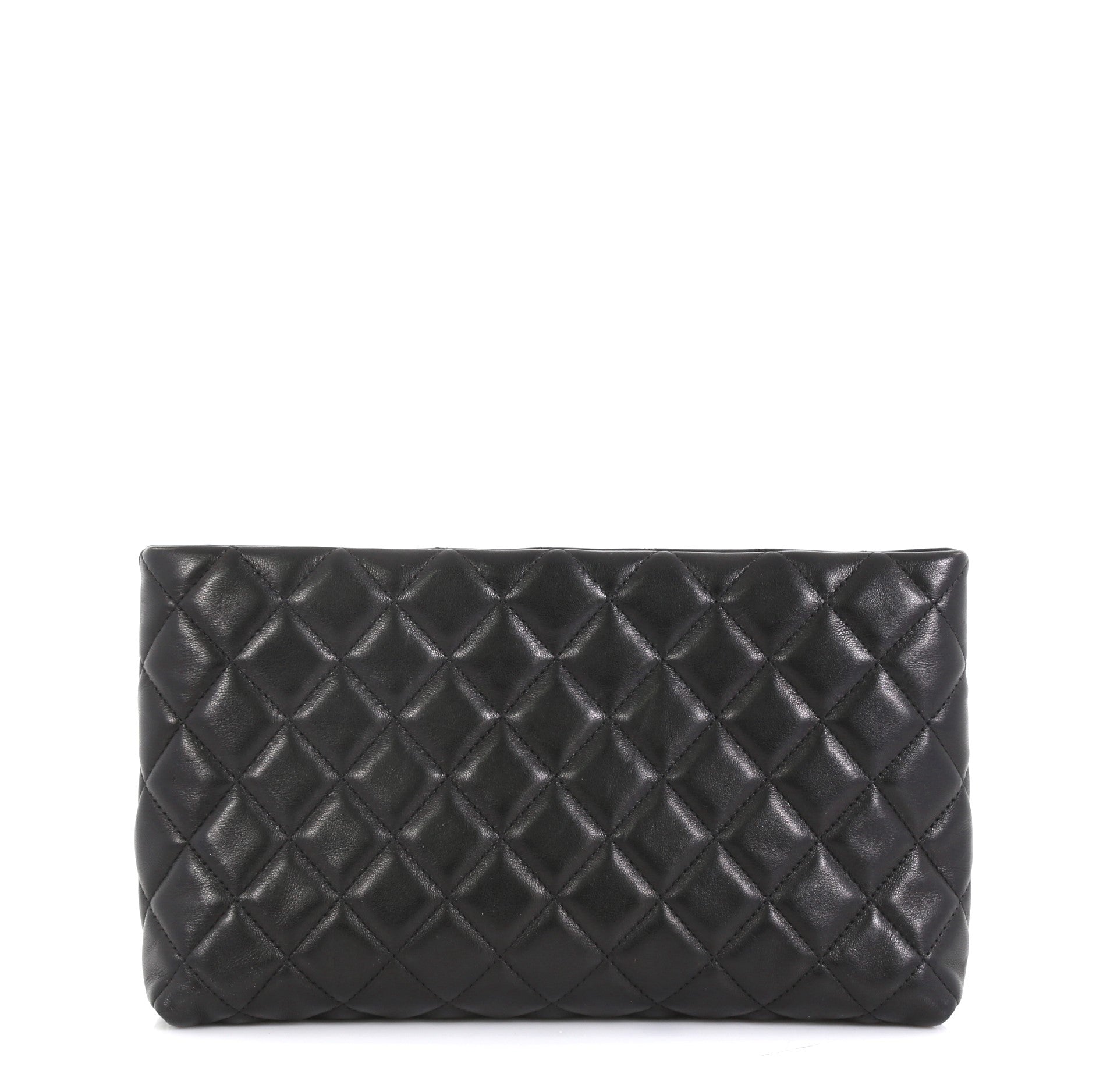 Square Timeless Clutch Quilted Lambskin