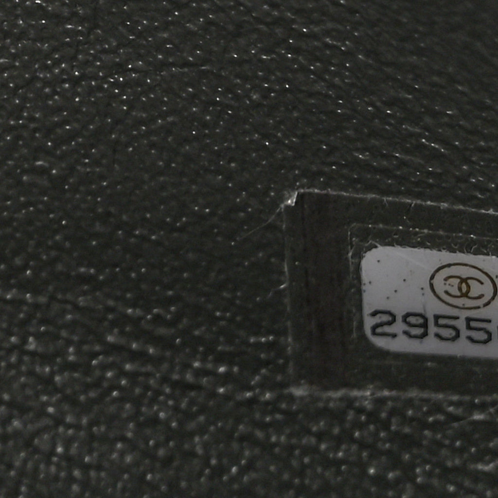 Lambskin Quilted Mini Rectangular Flap Dark Grey