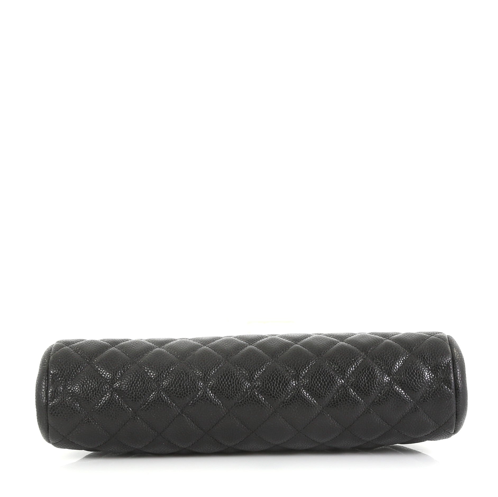 Timeless Clutch Quilted Caviar