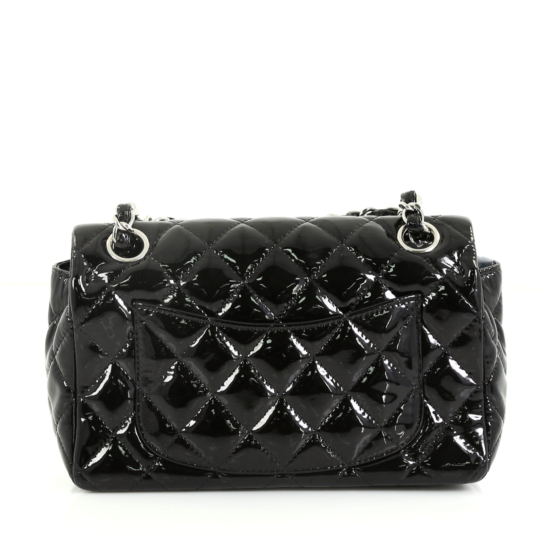 Classic Single Flap Bag Quilted Patent Mini