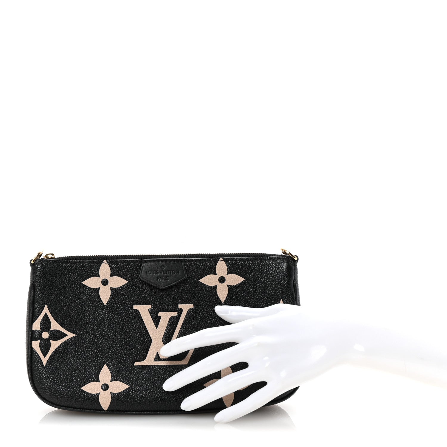 Empreinte Monogram Giant Multi Pochette Accessories Large Pochette Black Beige