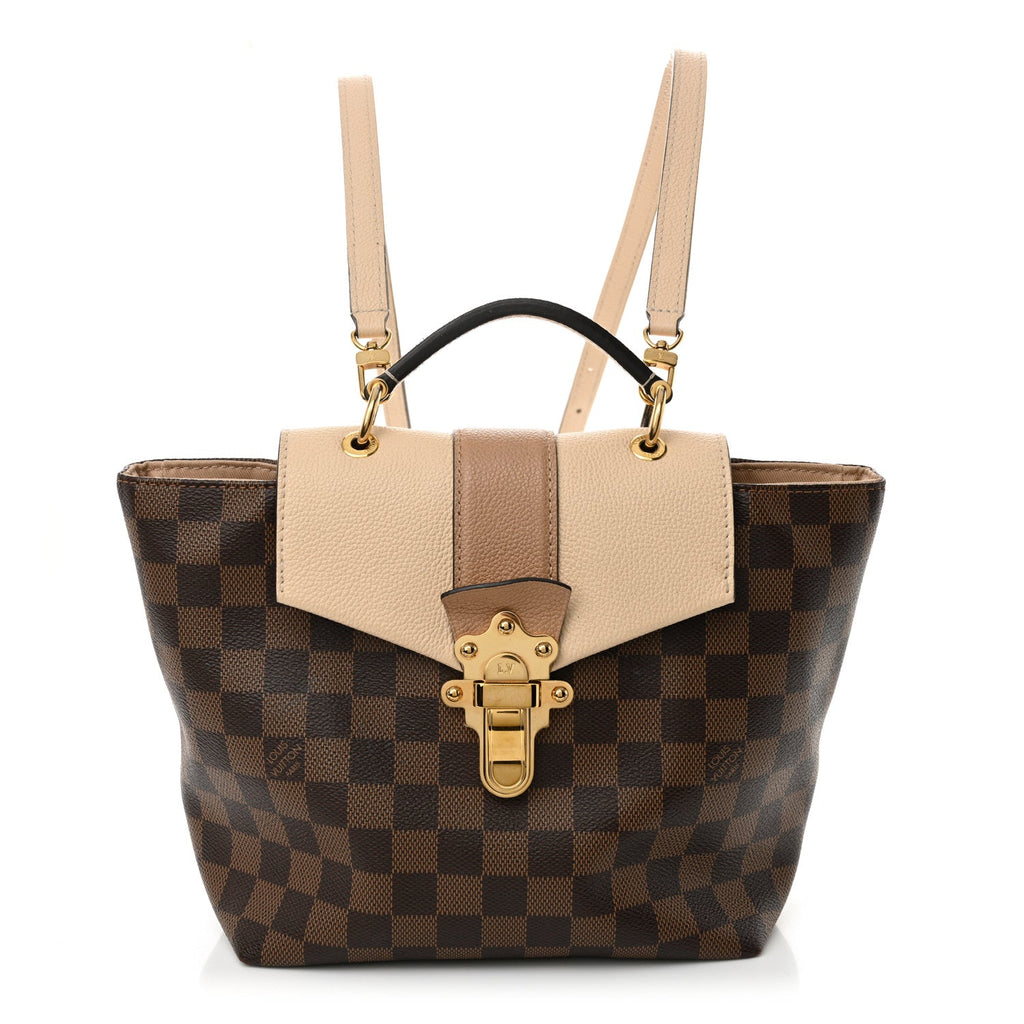 Damier Ebene Clapton Backpack Creme