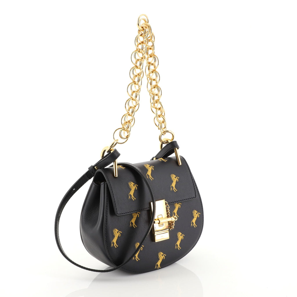 Drew Bijou Crossbody Bag Embroidered Leather Mini