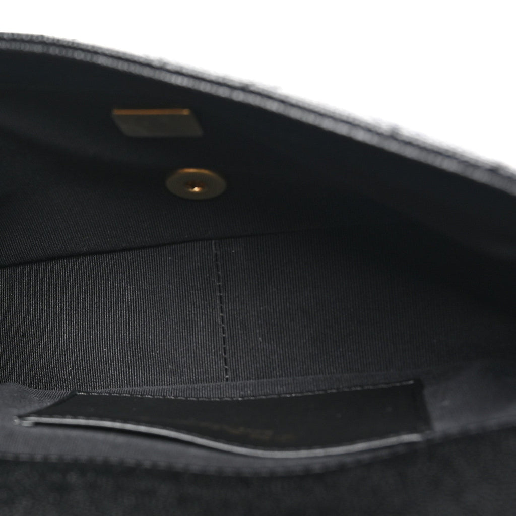 Caviar Quilted Funky Match Mini Flap Black