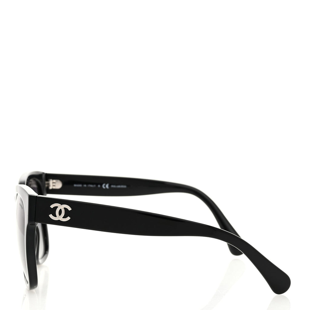 Acetate Polarized Square CC Sunglasses 5380 Black
