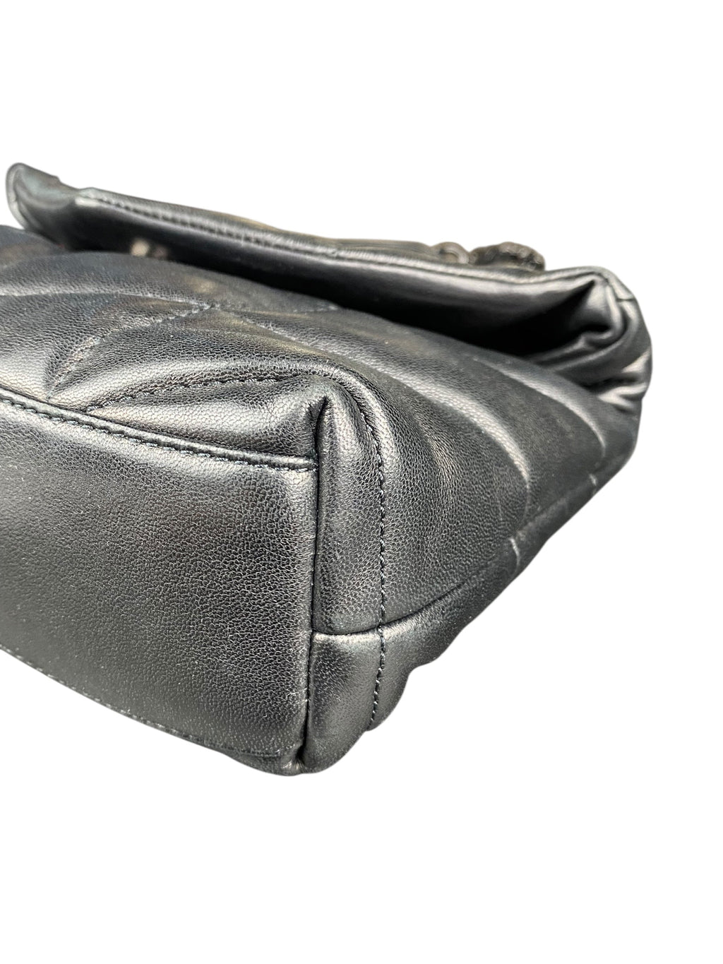 Saint Laurent Black Puffer Toy Lou Lou Shoulder Bag