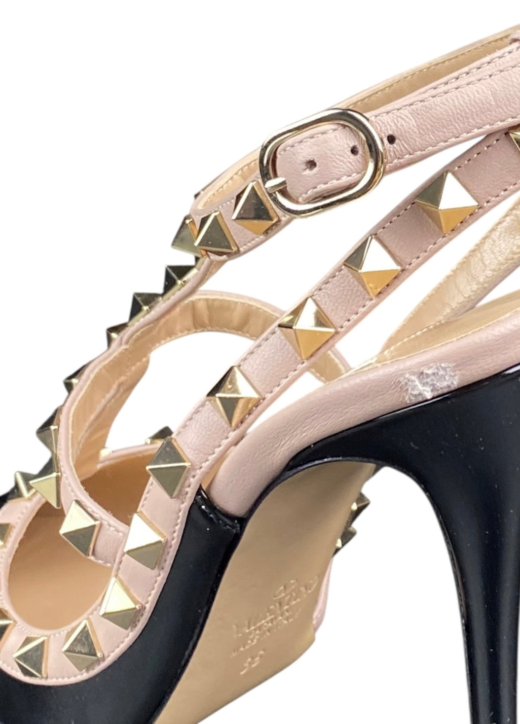 Valentino Patent Leather Rockstud Cage Pumps - 36