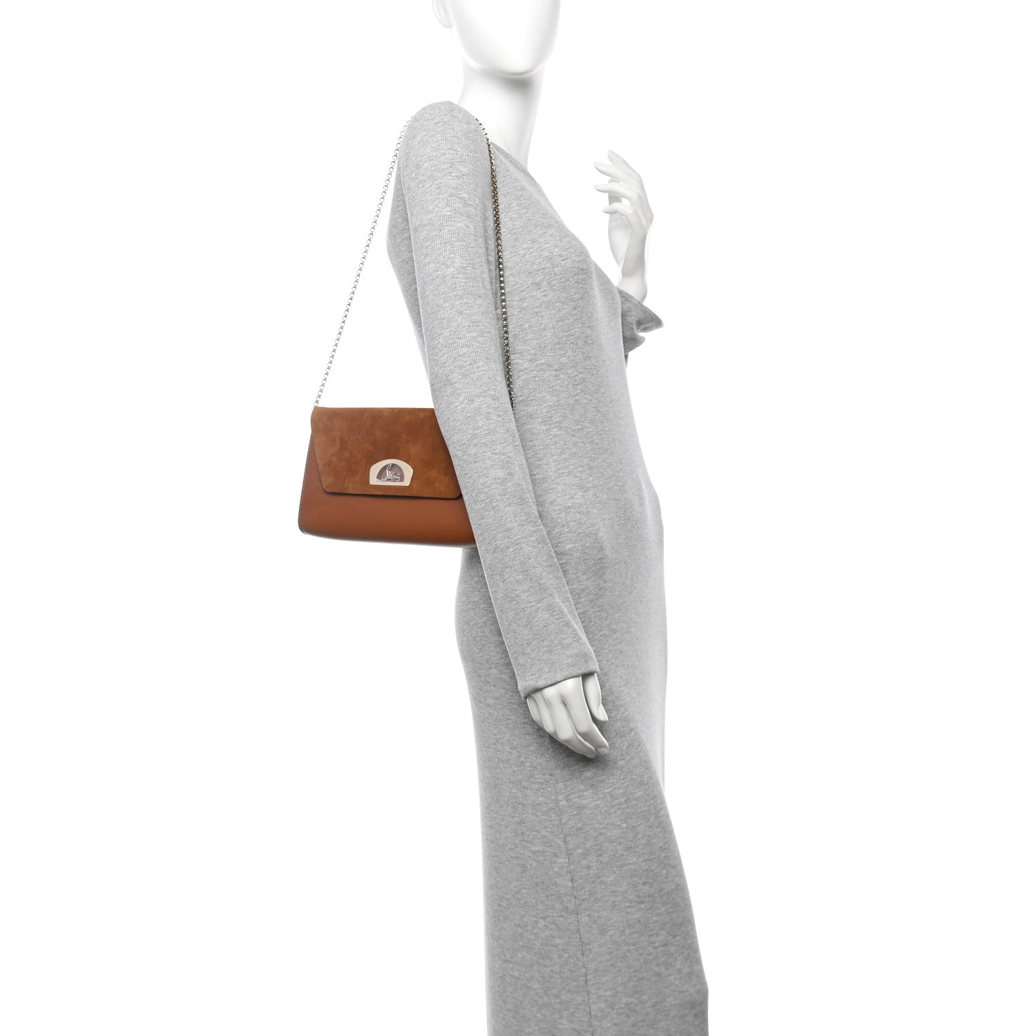 Veau Velours Calfskin Vero Dodat Clutch Cannelle