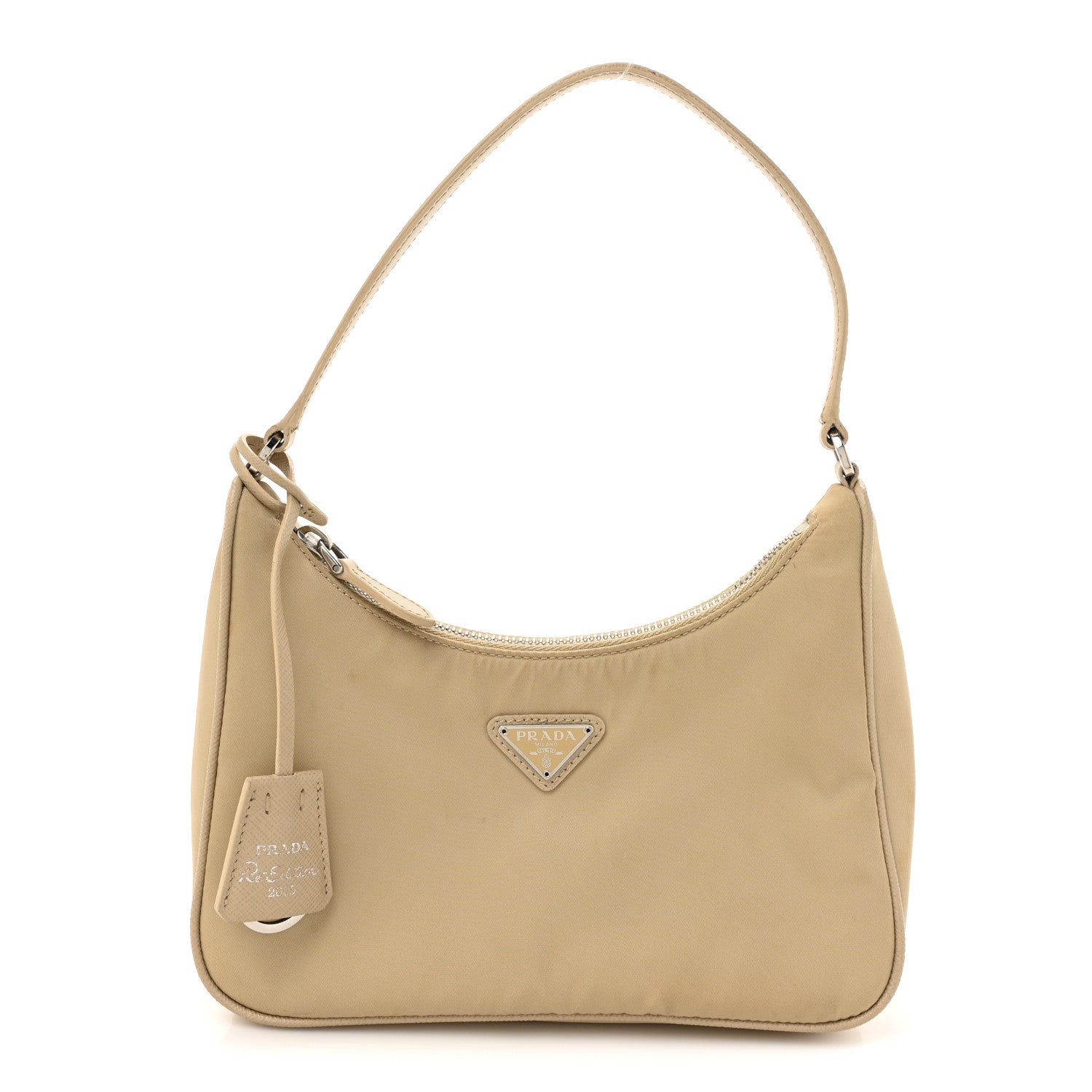 Re-Nylon Saffiano Mini Re-Edition 2005 Bag Deserto