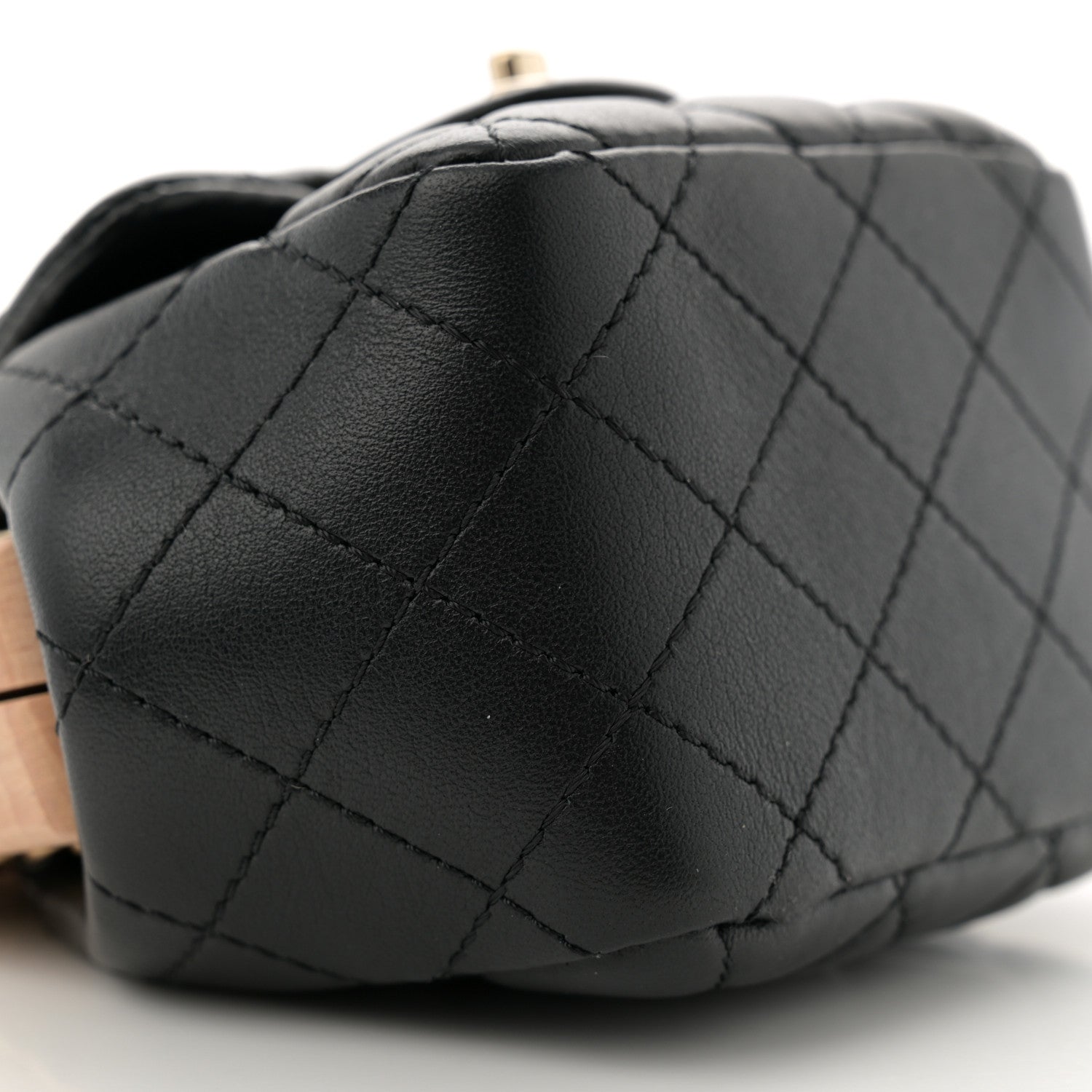Lambskin Quilted Hollywood Clutch Black