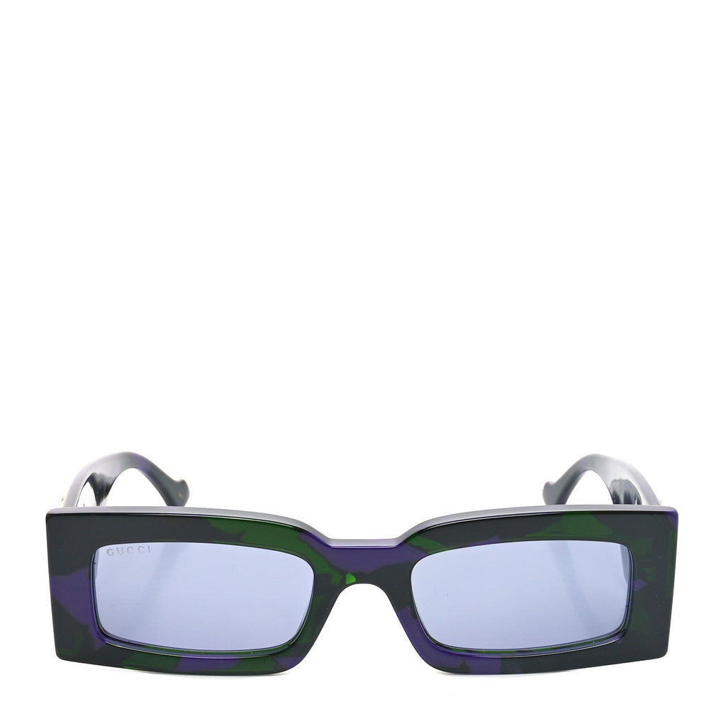 Acetate Rectangular Sunglasses GG1425S Havana Purple Green